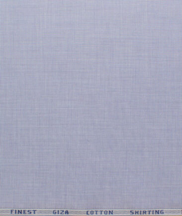 Burgoyne Men's Giza Cotton Solids 2.25 Meter Unstitched Shirting Fabric (Light Purple)