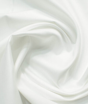 Raymond Men's Egyptian Cotton Solids 3.50 Meter Unstitched Shirting Fabric (White)