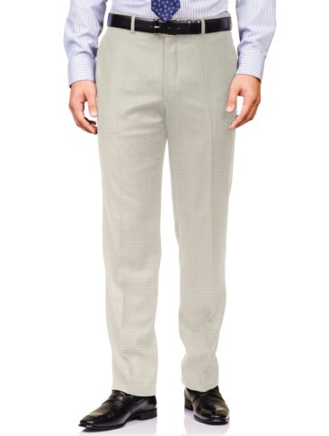 Cadini Italy Men's Polyester Viscose  Structured 3.75 Meter Unstitched Suiting Fabric (Beige)