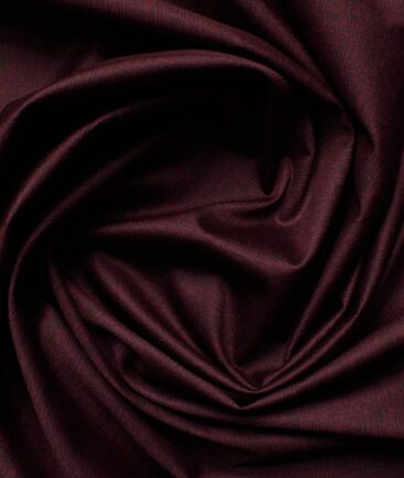 Canetti by Cadini Italy Men's Premium Cotton Printed  Unstitched Shirting Fabric (Maroon Red)