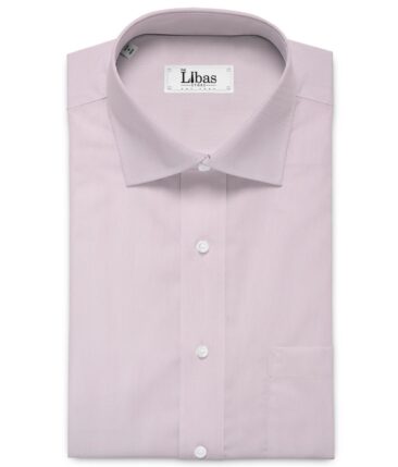 Donear Men's Superfine Cotton Solids  Unstitched Shirting Fabric (Pink)