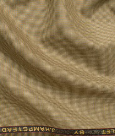J.Hampstead Men's Terry Rayon  Structured  Unstitched Suiting Fabric (Khakhi Brown)
