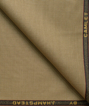 J.Hampstead Men's Terry Rayon  Structured  Unstitched Suiting Fabric (Khakhi Brown)