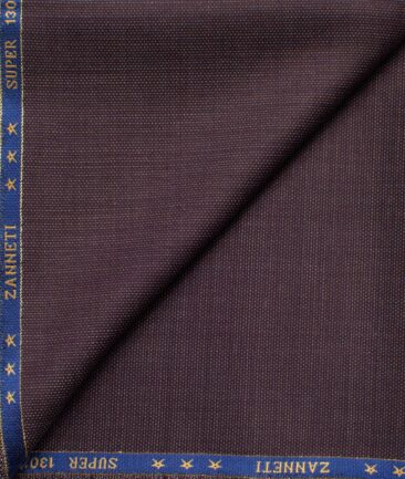 J.Hampstead Men's 60% Wool Super 130's Structured  Unstitched Trouser Fabric (Wine)