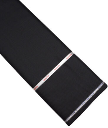 Raymond Techno Smart Men's 35% Wool  Solids  Unstitched Suiting Fabric (Black) - Image 5