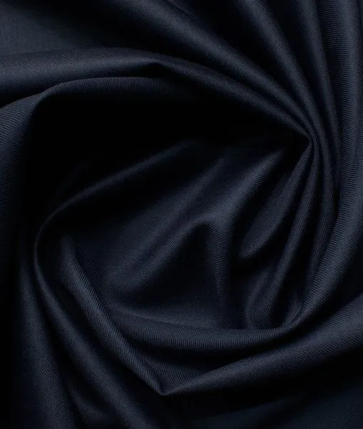 Raymond Men's 35% Wool  Solids  Unstitched Suiting Fabric (Dark Blue)