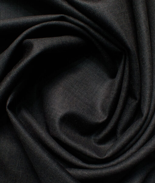 Raymond Men's 35% Wool  Self Design  Unstitched Suiting Fabric (Dark Worsted Grey)