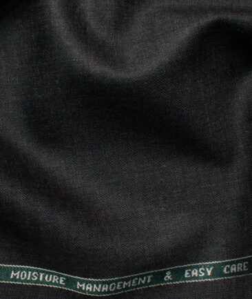 Raymond Men's 35% Wool  Self Design  Unstitched Suiting Fabric (Dark Worsted Grey)
