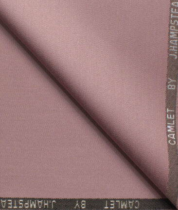 J.Hampstead Men's Terry Rayon  Solids  Unstitched Suiting Fabric (Petite Orchid Pink)