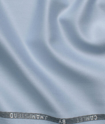 J.Hampstead Men's Terry Rayon  Solids  Unstitched Suiting Fabric (Sky Blue)