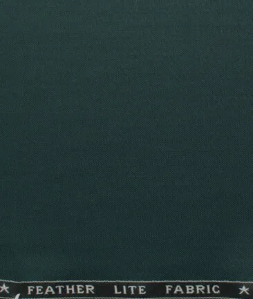 Raymond Men's Terry Rayon  Solids  Unstitched Suiting Fabric (Dark Pine Green)