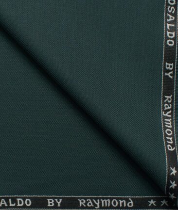 Raymond Men's Terry Rayon  Solids  Unstitched Suiting Fabric (Dark Pine Green)