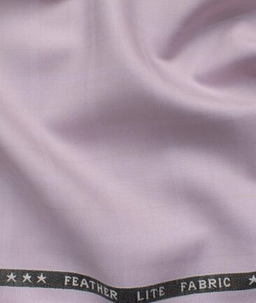 Raymond Men's Terry Rayon  Checks  Unstitched Suiting Fabric (Lavender Pink)