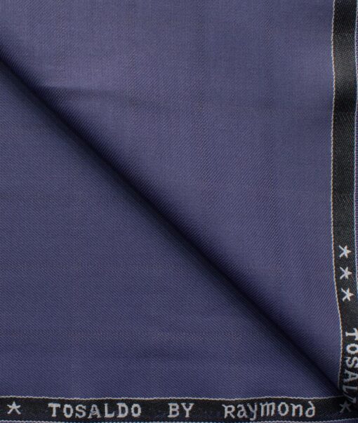 Raymond Men's Terry Rayon  Checks  Unstitched Suiting Fabric (Purple)
