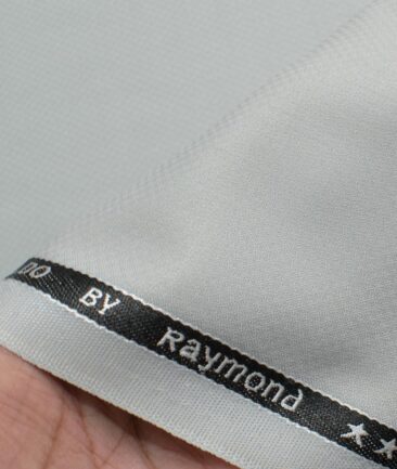 Raymond Men's Terry Rayon  Structured  Unstitched Suiting Fabric (Light Grey)