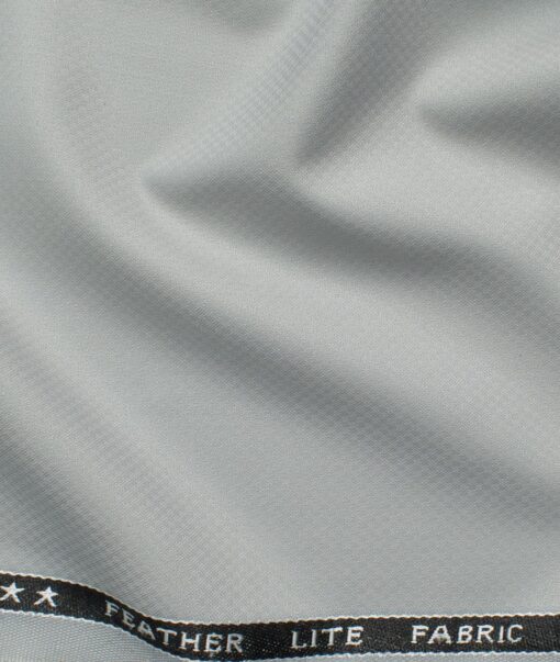 Raymond Men's Terry Rayon  Structured  Unstitched Suiting Fabric (Light Grey)