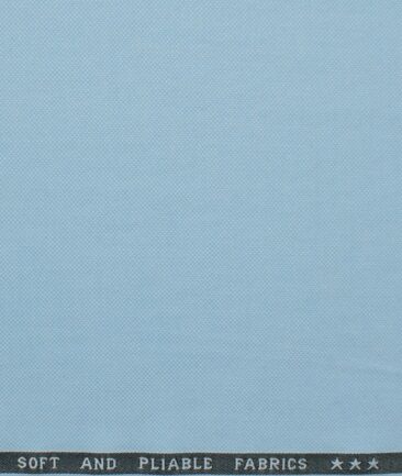 Raymond Men's Polyester Viscose  Structured  Unstitched Suiting Fabric (Arctic Blue)