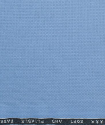 Raymond Men's Terry Rayon  Structured  Unstitched Suiting Fabric (Jordy Blue)