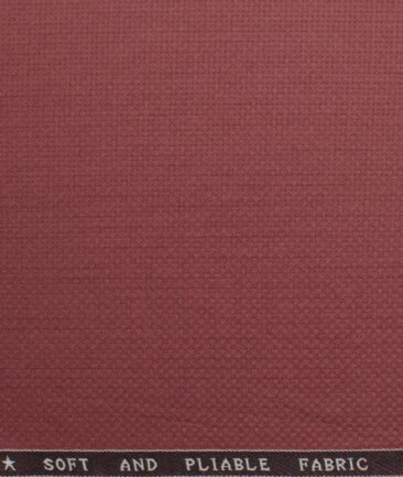 Raymond Men's Terry Rayon  Structured  Unstitched Suiting Fabric (Pale Caramine)