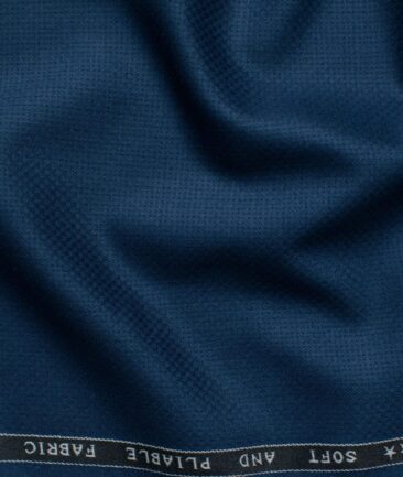 Raymond Men's Terry Rayon  Structured  Unstitched Suiting Fabric (Regal Blue)