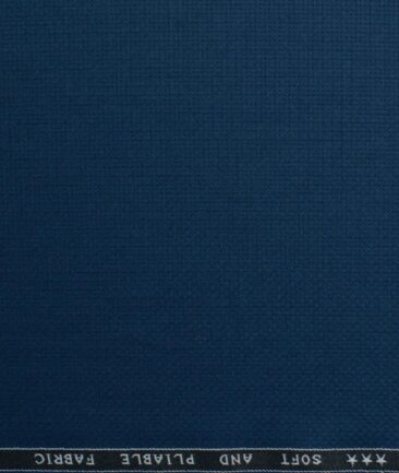 Raymond Men's Terry Rayon  Structured  Unstitched Suiting Fabric (Regal Blue)