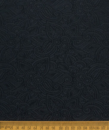 Blazer or Indowestern Ethnic Fabric (Dark Navy Blue)