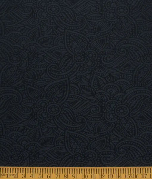 Blazer or Indowestern Ethnic Fabric (Dark Navy Blue)