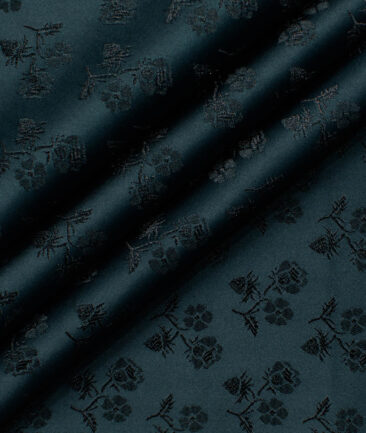 Blazer or Indowestern Ethnic Fabric (Dark Pine Green)