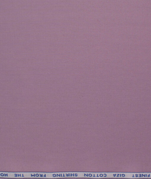 Burgoyne Men's Giza Cotton Solids  Unstitched Shirting Fabric (Bouquet Purple)