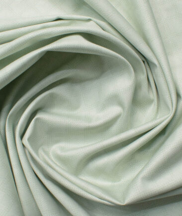Cadini Men's Premium Cotton Printed  Unstitched Shirting Fabric (Light Green)