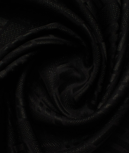 Nemesis Men's Terry Rayon Jacquard  Unstitched Jacket