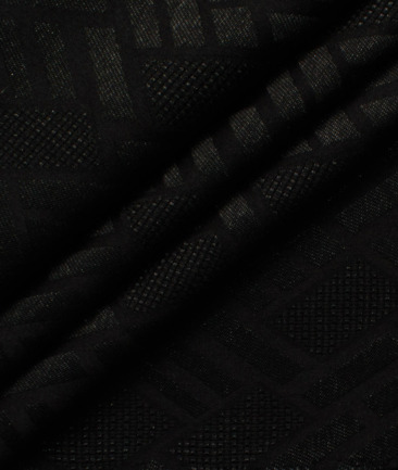 Blazer or Indowestern Ethnic Fabric (Black)