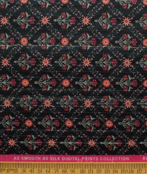 Blazer or Indowestern Ethnic Fabric (Black)