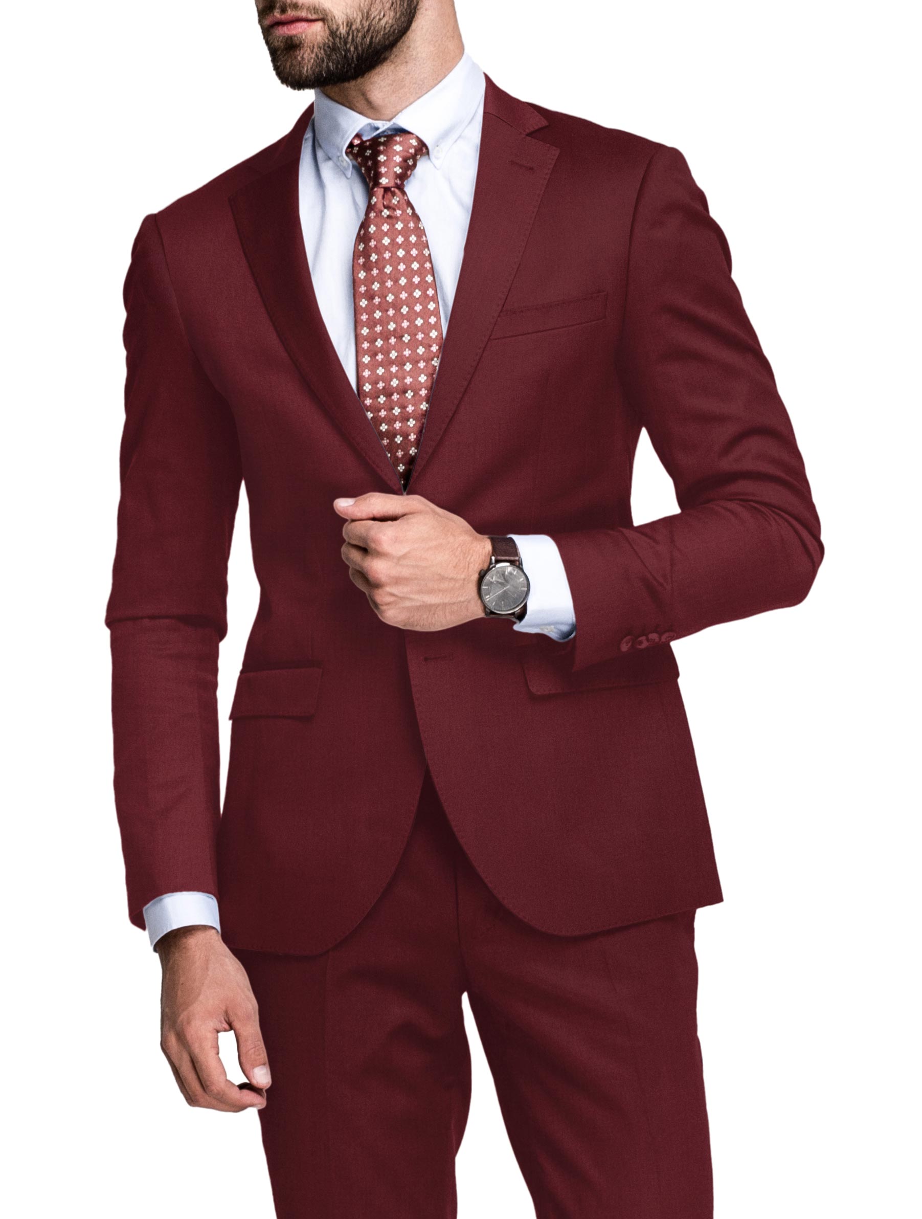 Raymond Men s Terry Rayon Solids Unstitched Suiting Fabric Maroon Red The Libas Store