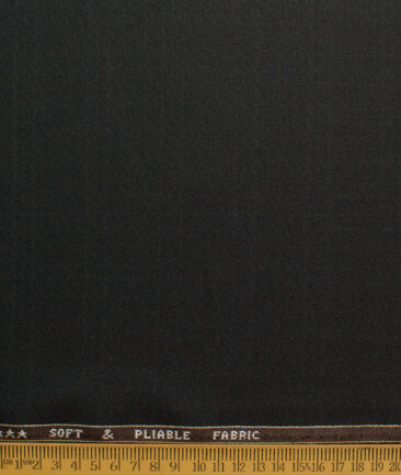 Raymond Men's Polyester Viscose  Checks  Unstitched Suiting Fabric (Dark Brown)