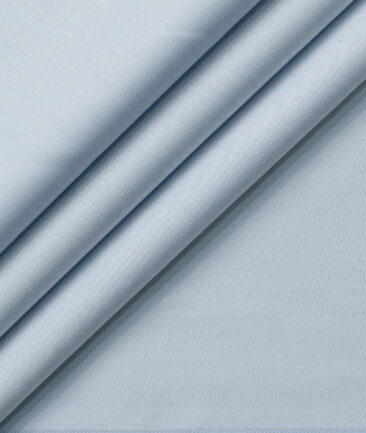 Montivora Men's Pure Cotton Solids  Unstitched Shirting Fabric (Very Light Sky Blue)