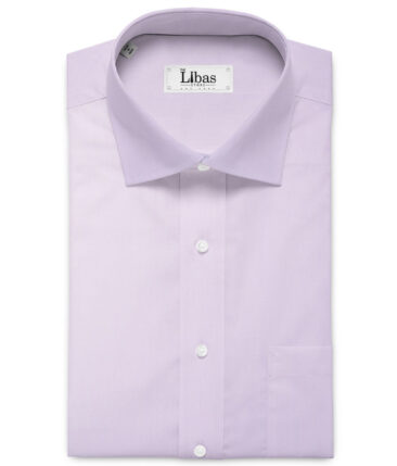 Cadini Men's Bamboo Micro Solids  Unstitched Shirting Fabric (Lavander Purple)