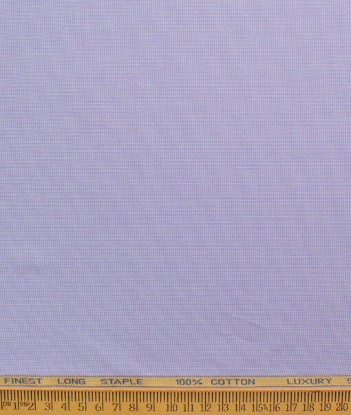 Cadini Men's Cotton Structured  Unstitched Shirting Fabric (Purple)
