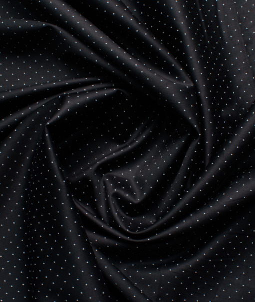Raymond Men's Cotton Printed  Unstitched Shirting Fabric (Black & White)