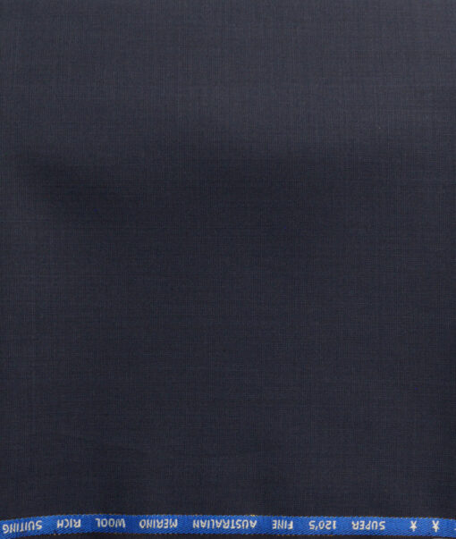 J.Hampstead Men's 60% Wool Super 120's Structured  Unstitched Trouser Fabric (Dark Blue) - Image 2
