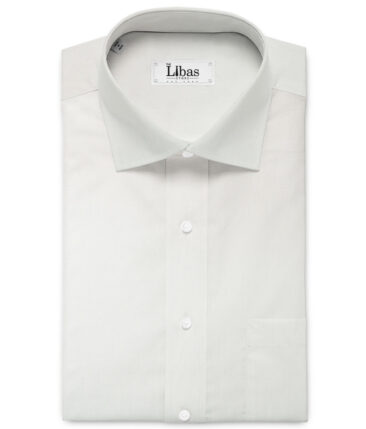 Burgoyne Men's 100% Irish Linen 100 LEA Solids  Unstitched Shirting Fabric (White)