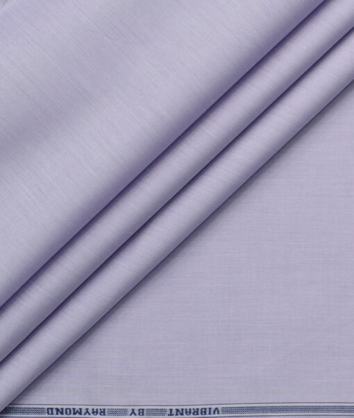 Raymond Men's 100% Cotton Solids  Unstitched Shirting Fabric (Purple) - Image 1