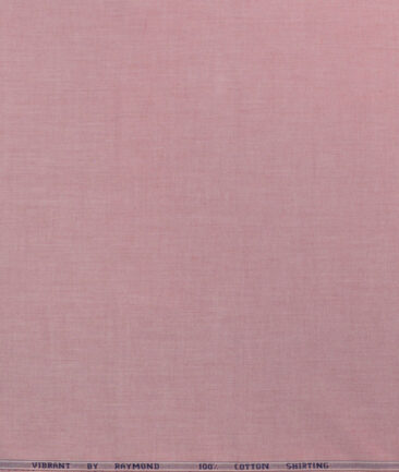 Raymond Men's 100% Cotton Solids  Unstitched Shirting Fabric (Watermelon Pink) - Image 5