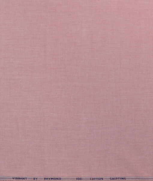 Raymond Men's 100% Cotton Solids  Unstitched Shirting Fabric (Watermelon Pink) - Image 5