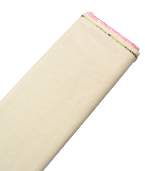 Nemesis Men's Cotton Lawn Striped  Unstitched Kurta Fabric (Cream)