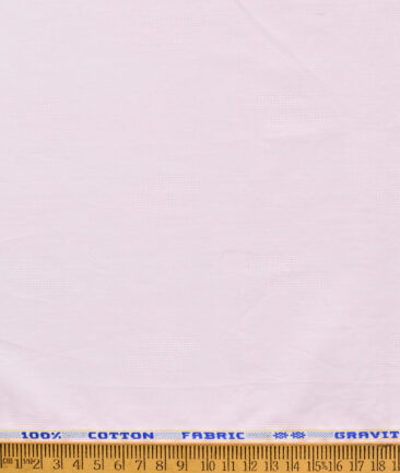 Solino Men's Cotton Lawn Self Design  Unstitched Kurta Fabric (Pink)