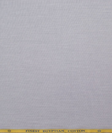 Soktas Men's  Giza Cotton Solids  Unstitched Shirting Fabric (Light Grey)