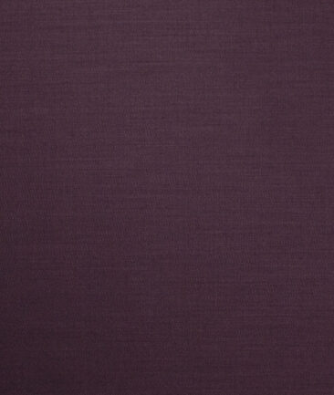 Italian Channel Men's Terry Rayon  Solids  Unstitched Suiting Fabric (Dark Purple)