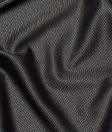 Italian Channel Men's Terry Rayon  Structured  Unstitched Suiting Fabric (Dark Grey)