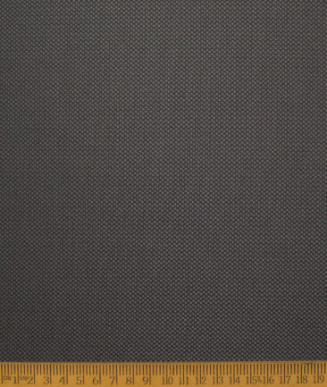 Italian Channel Men's Terry Rayon  Structured  Unstitched Suiting Fabric (Dark Grey)
